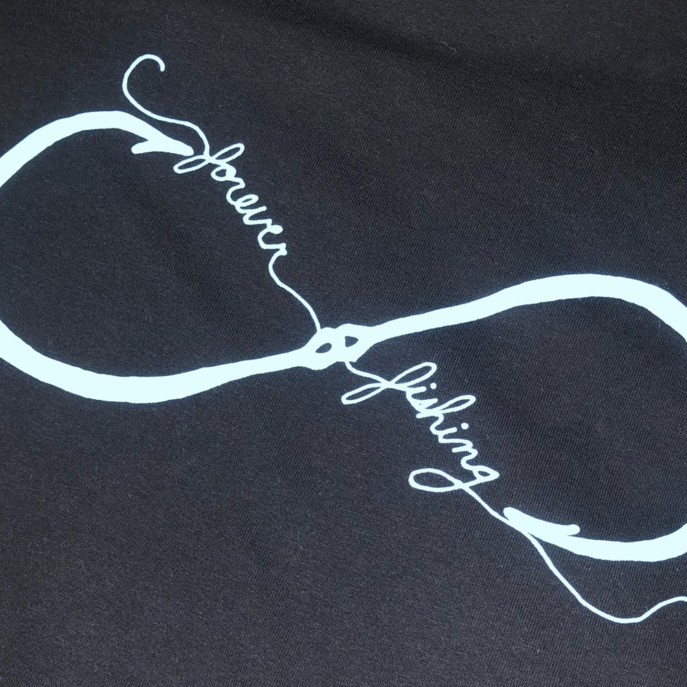 Black Custom Made Forever Fishing T-Shirt